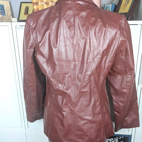 1970's Tibor Leather Jacket sz shops S/M