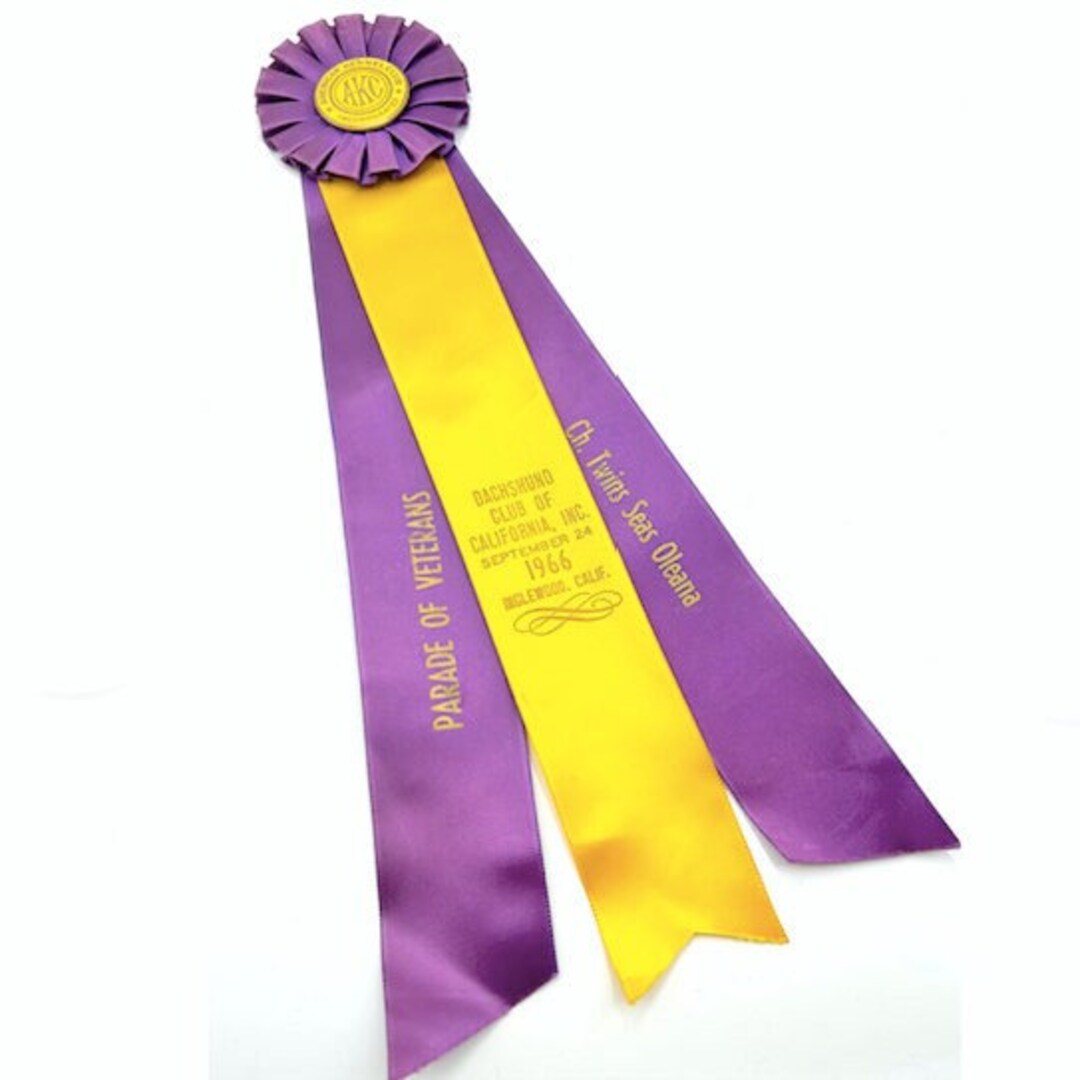 1966 Dog Show Ribbon Etsy