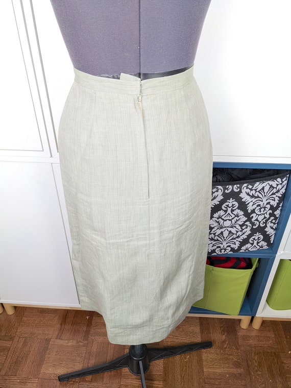 1970's Linen Suit Skirt sz XS/S - image 3