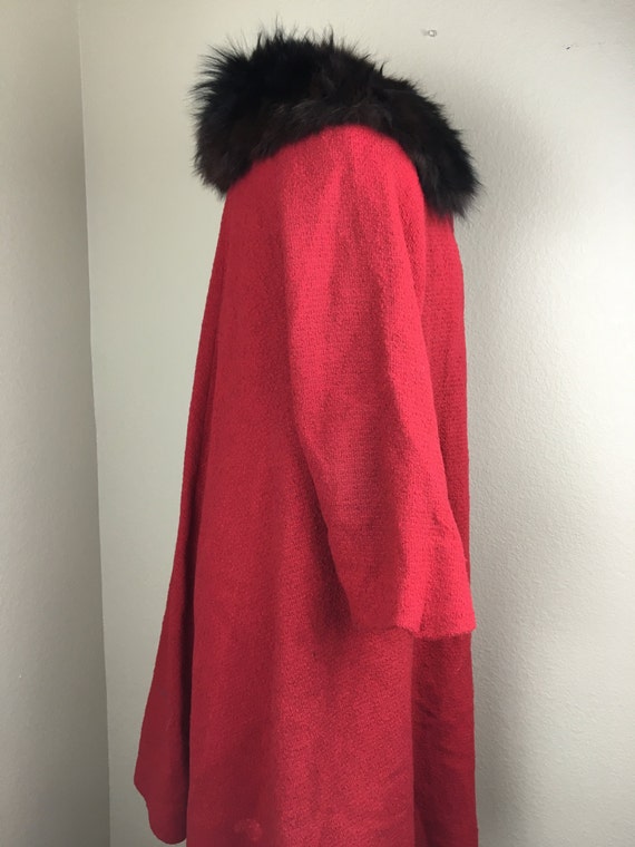 1960's Fur Collared Coat sz M - image 3