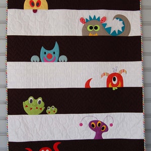 PDF M is for Monster Quilt Pattern in a PDF for Digital Download image 1