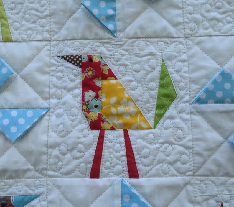 PDF Busy Birds PDF Quilt Pattern for Instant Digital Download image 3