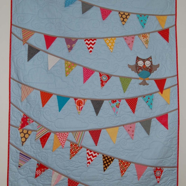 PDF O is for Owl Quilt Pattern in a PDF for Digital Download