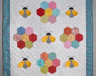 PDF Baby Bee Quilt Pattern in PDF for Digital Download