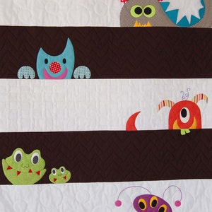 PDF M is for Monster Quilt Pattern in a PDF for Digital Download image 2