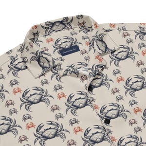 Crab Hawaiian Shirt Button-up