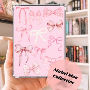 Pink Bows Kindle Insert: Girly Coquette Accessories (Digital Download)