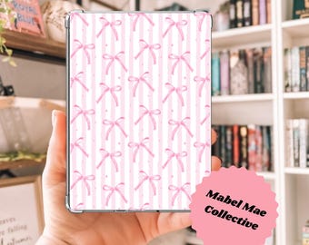 Coquette Kindle Insert: Pink Bow Collage, Girly Kindle Cover (PDF Download)