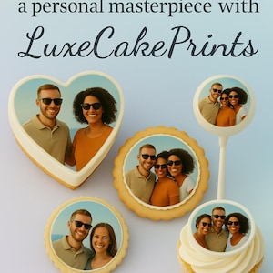 Custom Edible Images for Cupcakes, Cookies  Cakes, Personalized Photo Toppers, All  Sizes Available, Ships Same Day! Icing sheets