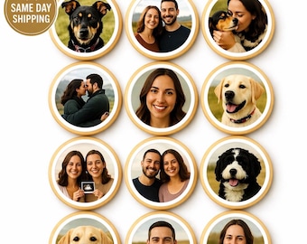 Custom Edible picture for cakes, cupcakes, cookies printed on frosting sugar paper. Your photos, business logo, image turned into a topper