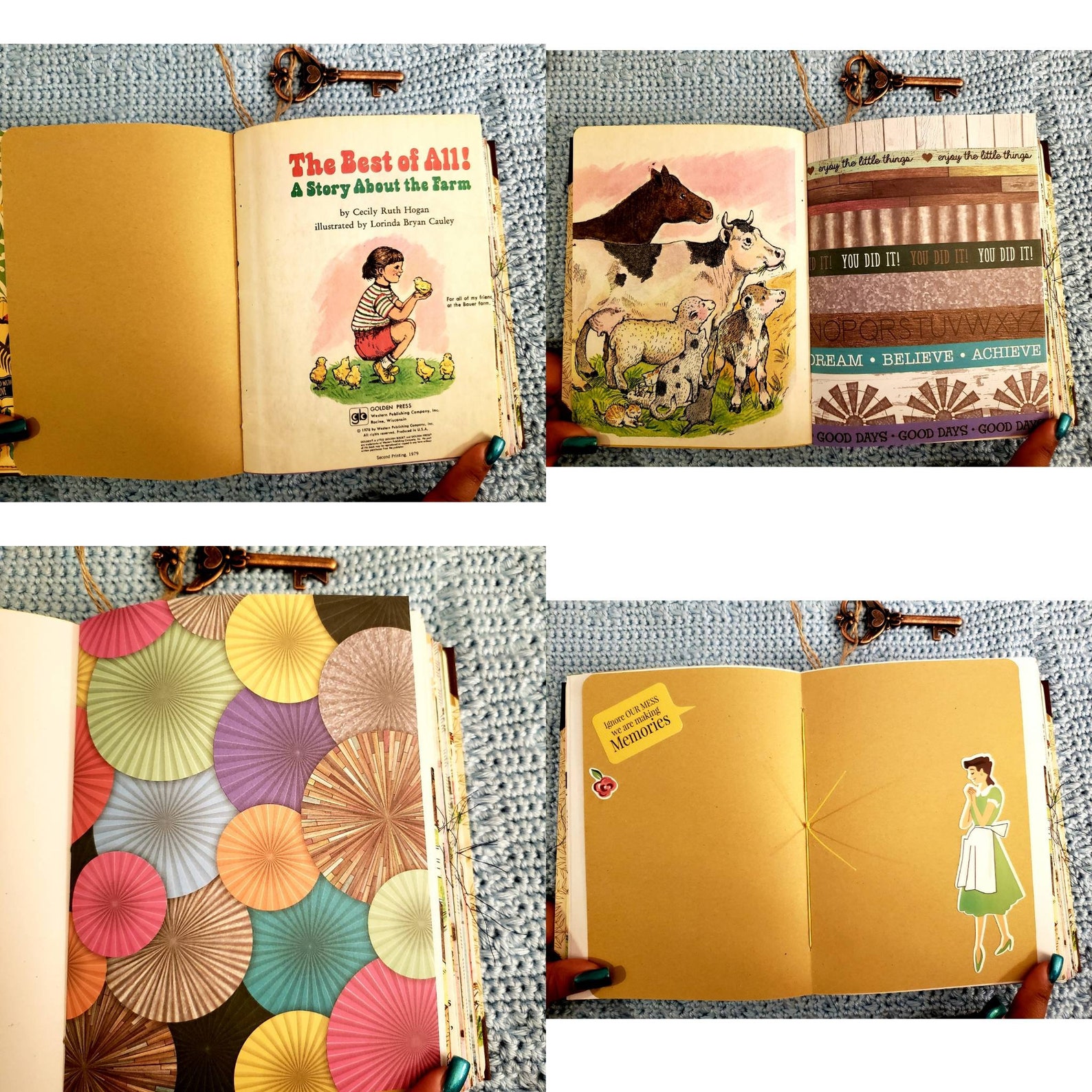 etsy little golden book junk journaly etsy little golden book junk journaly