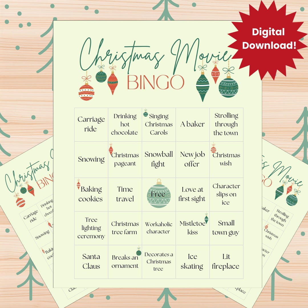 Hallmark Christmas Movie Bingo - Il 1080xN.6480669193 Nihp