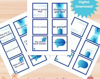 Lunchbox notes for kids, Lunchbox affirmation cards, lunchbox notes for boys, school lunchbox notes, printable lunch cards, preschool notes