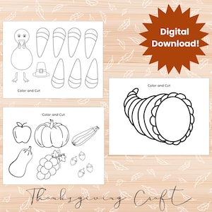 Thanksgiving activity, thanksgiving kids craft, build a Turkey kids craft, thankful Turkey cut and paste, preschool Turkey activity