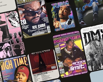100 Iconic Rap Music Posters - Hip-hop Legends Wall Art Collection