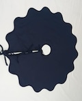 Christmas Tree Skirt Cotton Quilted Scalloped embroidery 48"to108" Inches Diameter Christmas Decorations
