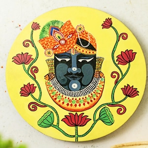 Indian Folk Art Wall Plates | Wall Decor Ethnic Indian Art | Hand-Painted Wall Plate | Hand painted Wall Decor | Balaji Wall Art | Warli Art