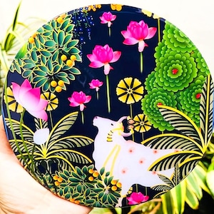 Indian Motif Trivets | Housewarming gifts | Diwali Rakhi Gifts | Indian festival gifting | Useful gifts | Uniquely Indian Prints for Home