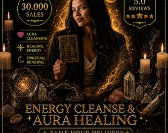 Same Hour Energetic Cleanse Ritual - Aura Reinigung - Residualisierung & spirituelle Entgiftung - Energie-Reset - Freigabe Ritual