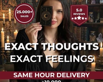 Pensamientos exactos muy detallados, sentimientos exactos, lectura del amor con tarot, lectura mental el mismo día, lectura de relaciones, lectura psíquica del amor, el mismo día