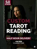 Custom Tarot Reading, Same Hour Psychic Reading, Accurate Love Tarot, Career, General & Intuitive Reading, Personalized Insight product logo