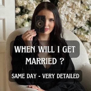 Quando vou me casar?, Quando vou me casar?, Como vou conhecer meu futuro cônjuge?, Previsão de casamento, Leitura de casamento, Leitura no mesmo dia
