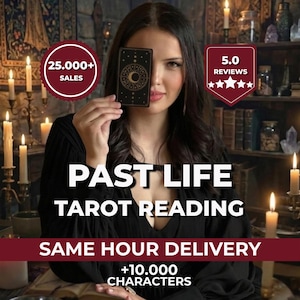 Lectura de Tarot de Vidas Pasadas, Lectura de Reencarnación, Lectura de Tarot el mismo día, Explora tu Vida Anterior, Lectura Psíquica de Vidas Pasadas, Lectura Kármica