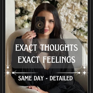 Pensamientos exactos muy detallados, sentimientos exactos, lectura del amor con tarot, lectura mental el mismo día, lectura de relaciones, lectura psíquica del amor, el mismo día