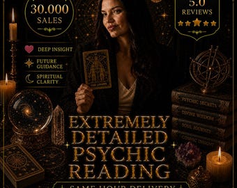 Premium Psychic Reading, Detailed Psychic Reading, Medium Reading, Future Predictions, No Cards Clairvoyant Reading, Love Psychic Reading