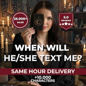 When Will He Text Me ? , When Will She Text Me ?, Will He Text Me?, Reconcile Reading, When Will He Reach?, Love Reading, Same Day Reading