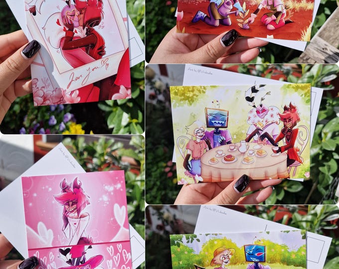 The Vees 11x17 Holographic Art Print | Hazbin Hotel - Etsy