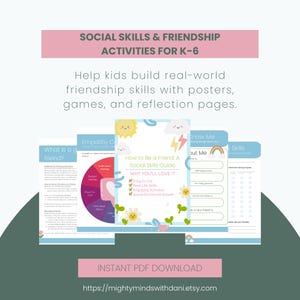 Friendship Skills Guidebook: SEL Activities & Lessons for Kids K-6 (PDF Download)