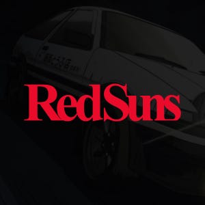 Akagi RedSuns Decal Initial D Drifting Window Vinyl Decal For JDM Cars Trucks SUV Van Drifting Japanese Anime Kanji Bumper Stickers