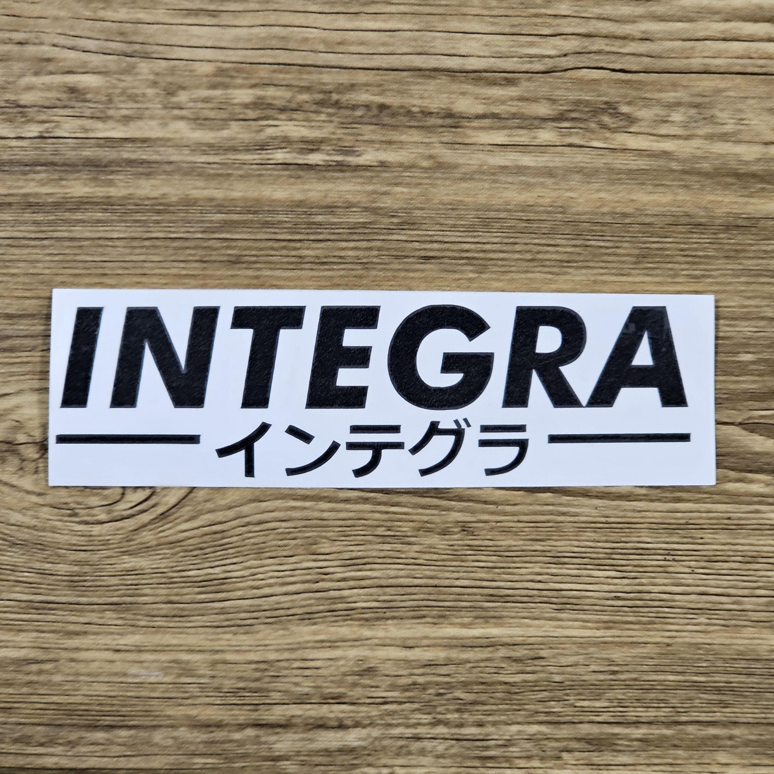 Honda/acura Integra Vinyl JDM Kanji Japanese Name Transfer Window