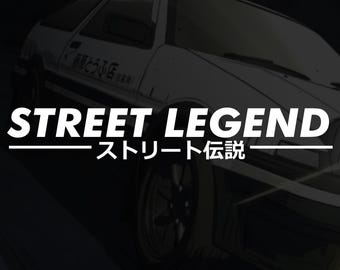 Calcomanía de vinilo JDM con leyenda callejera japonesa para ventanas de autos, camionetas, SUV, furgonetas, drifting, anime japonés, kanji, parachoques.