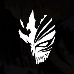 Hollow Mask Bleach Anime Ichigo Skull JDM Japanese Transfer Window Decal Cars Trucks Drifting Japanese Anime Bumper Stickers Gift For Him