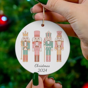 Nutcracker Christmas Ornament, Holiday Decor, Christmas Decoration, Tree Ornament, Gift Idea, Nutcracker Gift, Nutcracker Ornament, Decor