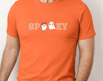 Ghost T-Shirt, Ghost Tee, Spooky Cute Shirt, Spooky T-Shirt, Cute Spooky Shirt, Halloween Unisex Tee, Ghost Lover Gift, Girly Ghost, Cutesy