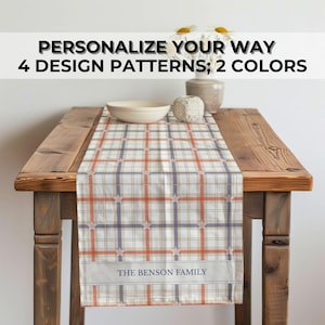 Cotton Plaid Runner Table Decor Farmhouse Style Dining Room Table Centerpiece Custom Table Runner Spring Decor Retro Table Runner Country