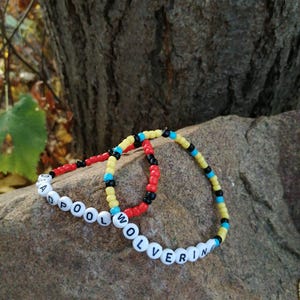 Pulsera de la amistad Deadpool y Wolverine