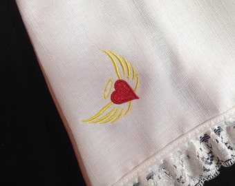 Angel Wing with Heart Mini Embroidery Design