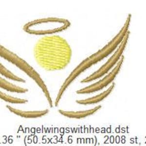 Angel Wings Mini Embroidery Design