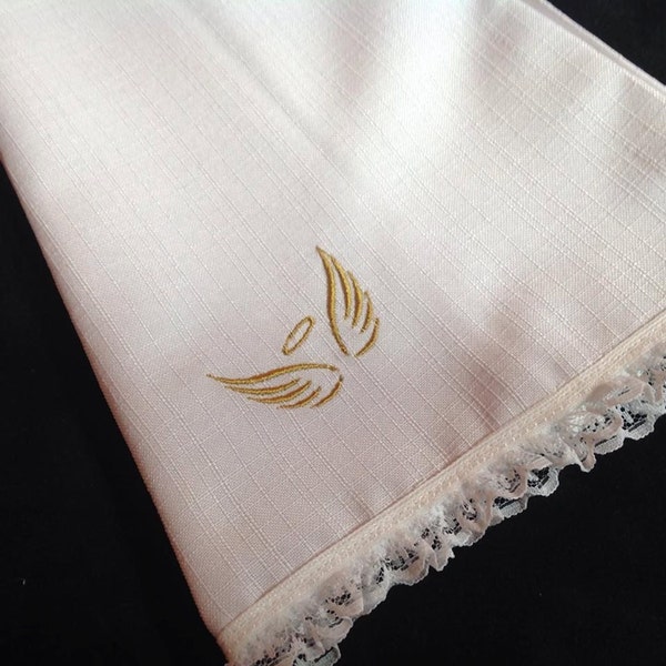 Angel Wings with Halo Mini Embroidery Design