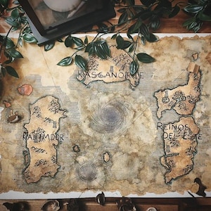 Azeroth klassieke kaart, originele handgeschilderde, World of Warcraft Classic, tekenen op bogen DINA3 papier, videogame tekenen