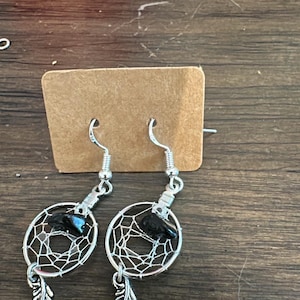 Dime size Dreamcatcher Earrings