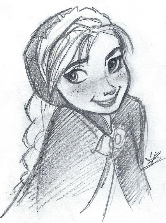 Anna Frozen Disney Original Art 4x5 Elsa Cute Drawing Snow Etsy anna frozen disney original art 4x5 elsa cute drawing snow queen hans christian andersen fairy tale magic animation movie princess sister