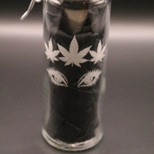 NEW ITEM &quot;Once there was a woman who loved w, It was me, the end&quot; stash clamp jar