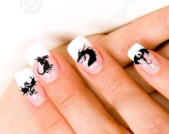 24 Dragon Nail Decals