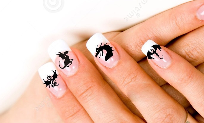 24 Dragon Nail Decals