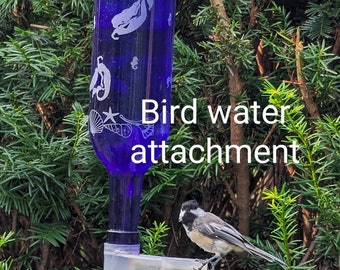 Bird Watering attachment for threaded Wine Bottle